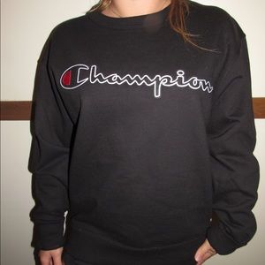 Champion New Crewneck Sweatshirt  Black 🔥